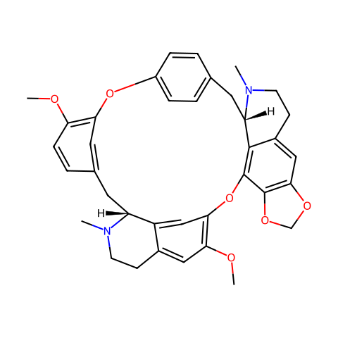 千金藤素 分子结构图