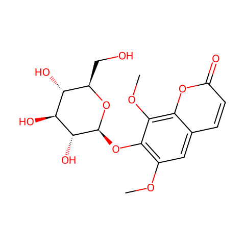 异嗪皮啶7-O-beta-D-葡萄糖苷结构图