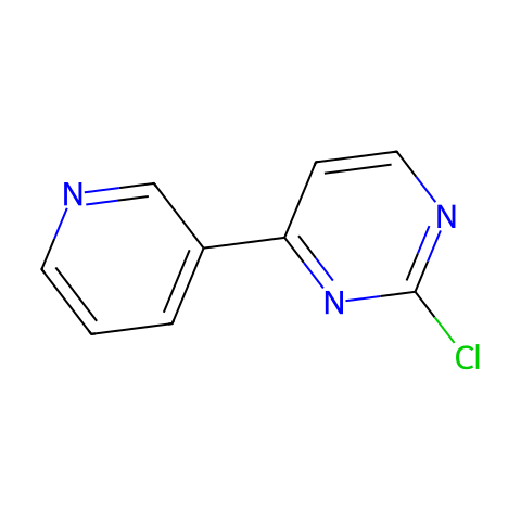 4-(3-吡啶基)-2-氯嘧啶结构图