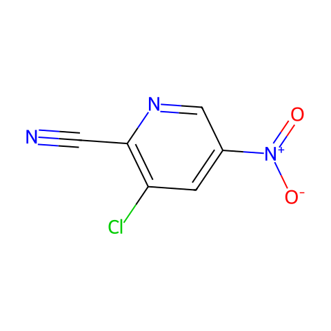 3-CHLORO-5-NITROPICOLINONITRILE结构图