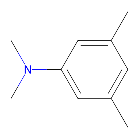 N,N,3,5-四甲基苯胺结构图