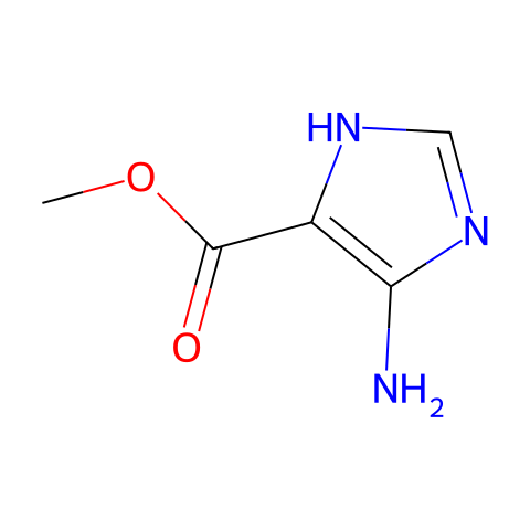 1H-咪唑-4-羧酸,5-氨基-甲基酯(9CI)结构图
