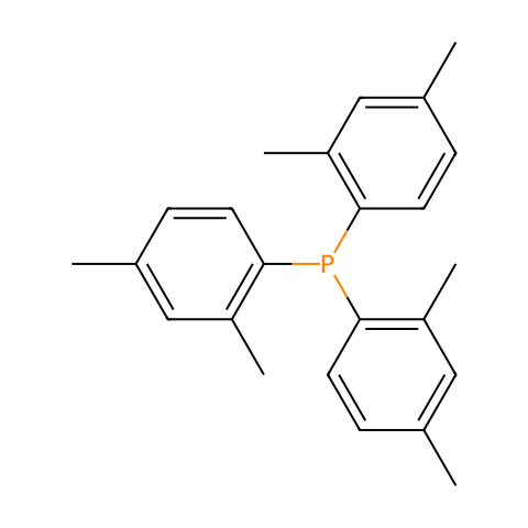 三（2,4-二甲苯基）膦结构图