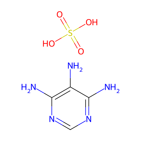 4,5,6-三氨基嘧啶硫酸盐结构图