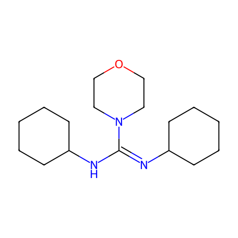 N,N'-二环己基-4-吗啉脒结构图