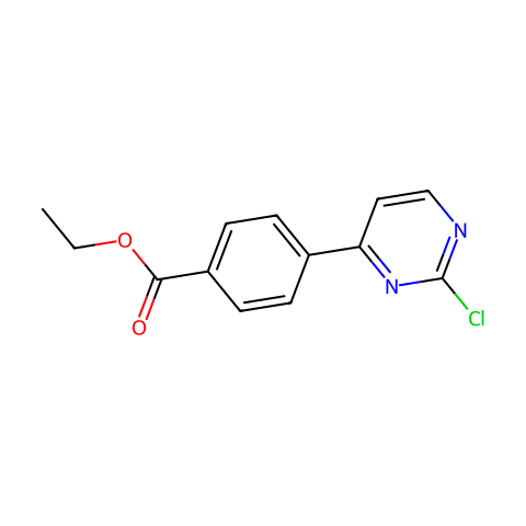 ethyl 4-(2-chloropyrimidin-4-yl)benzoate结构图