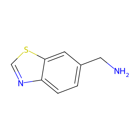 1,3-BENZOTHIAZOL-6-YLMETHYLAMINE结构图