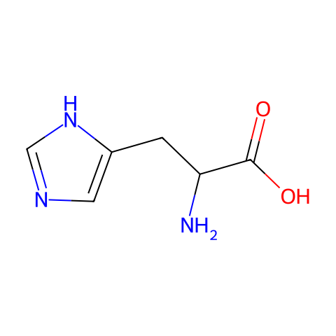 DL-组氨酸结构图