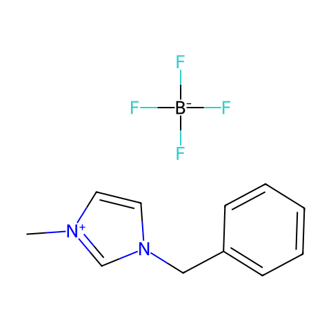 1-苄基-3-甲基咪唑四氟硼酸盐结构图