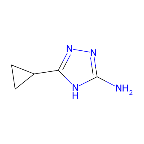 5-环丙基-1,2,4-三唑-3-胺结构图