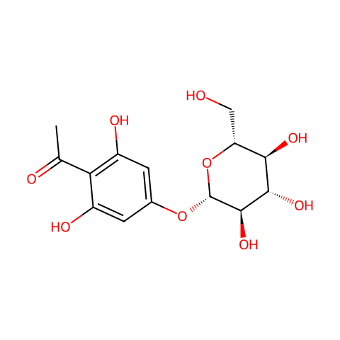 Phloracetophenone 4'-O-glucoside结构图