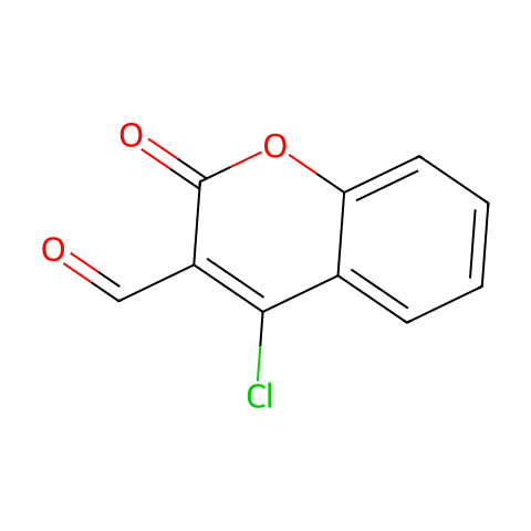 4-氯-3-甲酰基香豆素结构图
