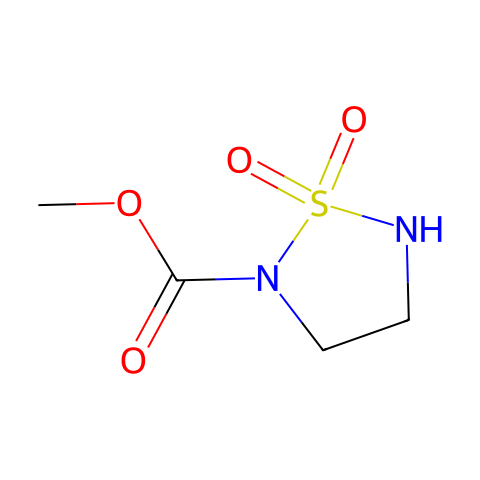 1,2,5-Thiadiazolidine-2-carboxylic acid, methyl ester, 1,1-dioxide结构图