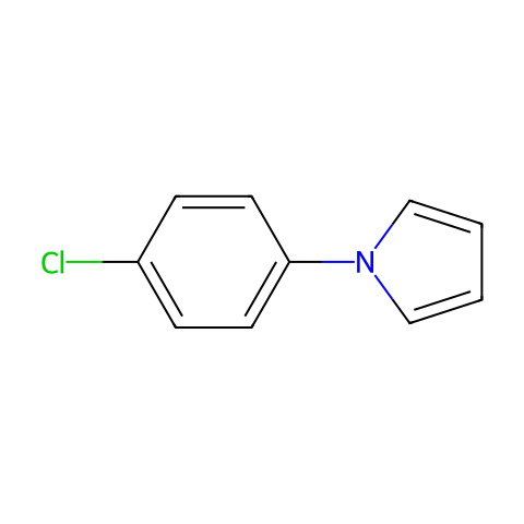 1-(4-氯苯基)-1H-吡咯结构图