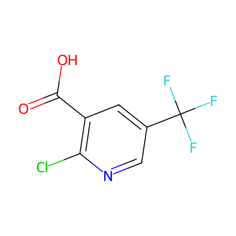 2-氯-5-(三氟甲基)烟酸结构图