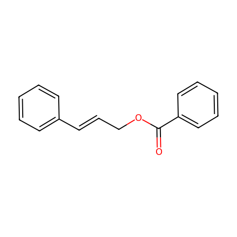 (E)-苯甲酸肉桂酯结构图