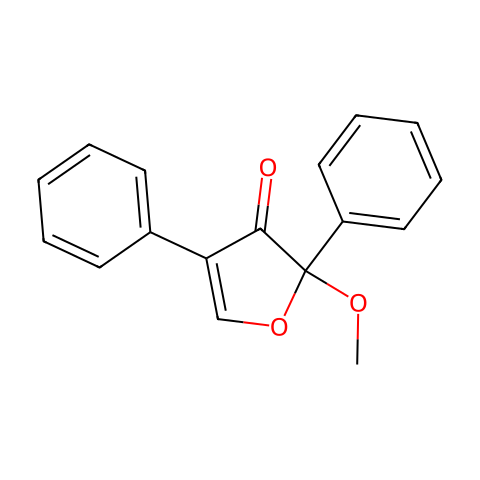 2,4-二苯基-2-甲氧基-3(2H)-呋喃酮结构图