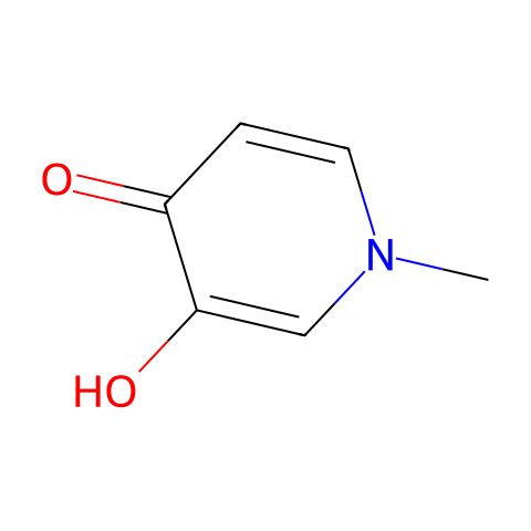 3-羟基-1-甲基-4(1H)-吡啶酮结构图