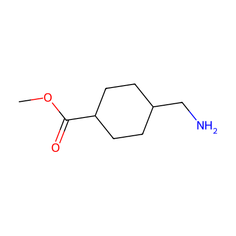 (1R,4R)-METHYL 4-(AMINOMETHYL)CYCLOHEXANECARBOXYLATE结构图