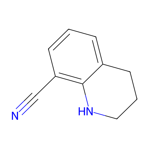 1,2,3,4-TETRAHYDRO-8-QUINOLINECARBONITRILE结构图