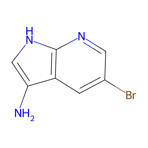 5-Bromo-1H-pyrrolo[3,4-b]pyridin-3-amine结构图