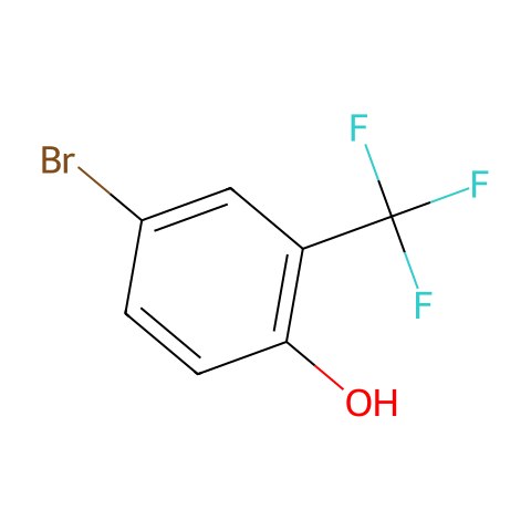 4-溴-2-(三氟甲基)苯酚结构图