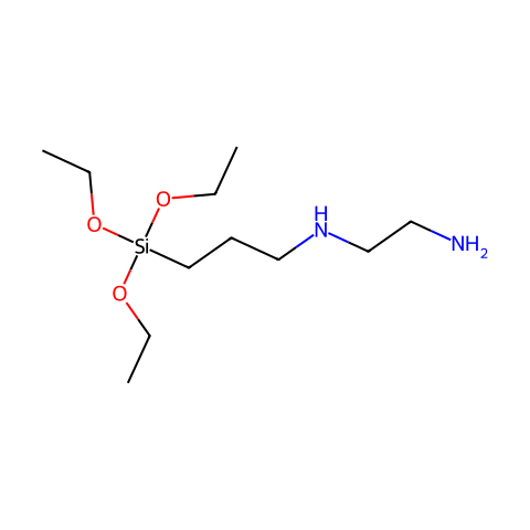 N-(2-氨乙基)-3-氨丙基三乙氧基硅烷结构图