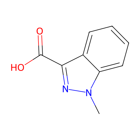 1-甲基引唑-3-羧酸结构图