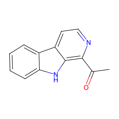 1-乙酰基-beta-咔啉结构图