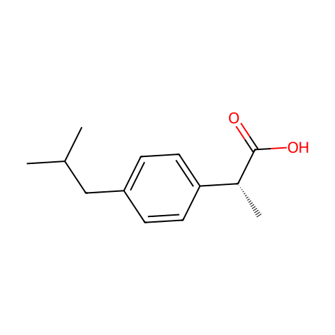 (R)-(-)-Ibuprofen结构图