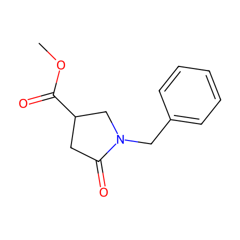 1-苄基-5-氧-3-吡咯烷羧酸甲酯结构图