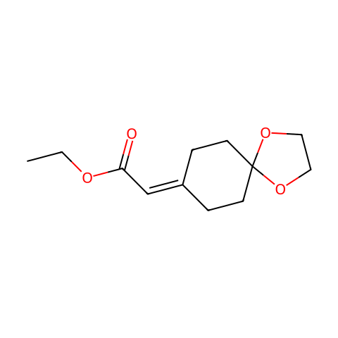 ethyl 2-(1,4-dioxaspiro[4.5]decan-8-ylidene)acetate结构图