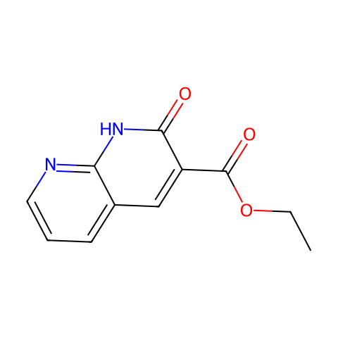 2-氧-1,2-二氢-[1,8]萘啶-3-甲酸乙酯结构图