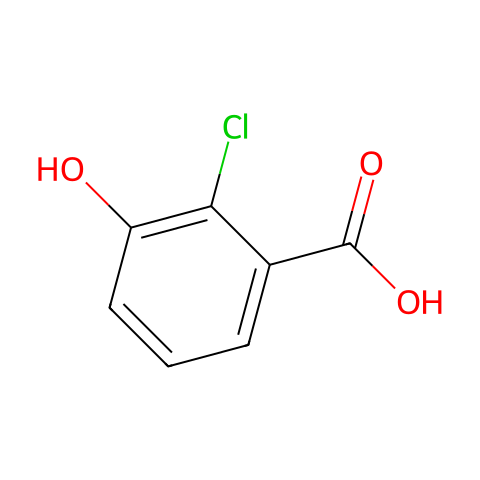 2-氯-3-羟基苯甲酸结构图