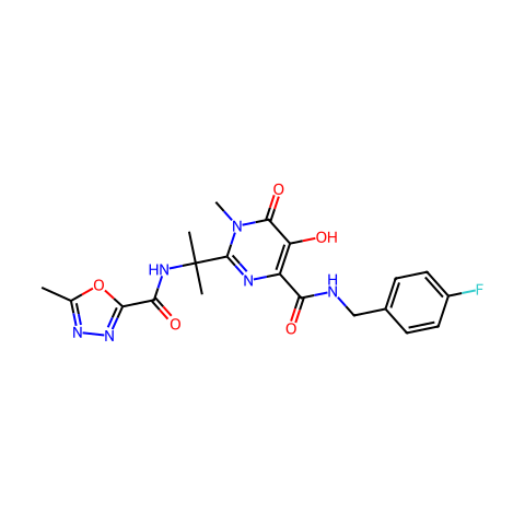 Raltegravir (MK-0518)结构图