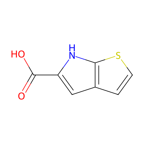 6H-噻吩并[2,3-B]吡咯-5-羧酸结构图
