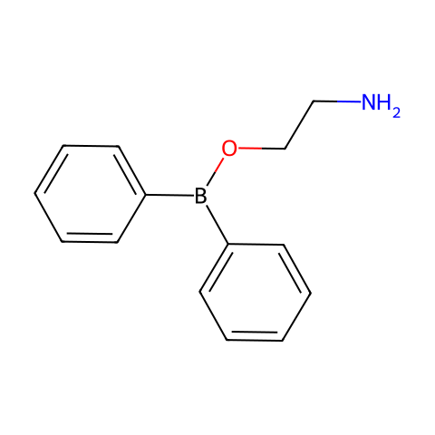 二苯基硼酸-2-氨基乙酯结构图