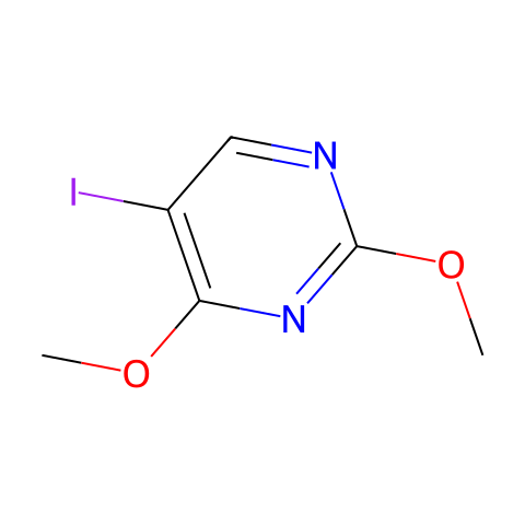5-碘-2,4-二甲氧基嘧啶结构图