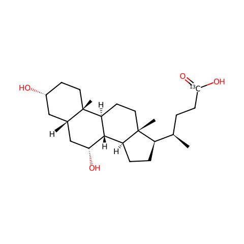 CHENODEOXYCHOLIC ACID-24-13C结构图