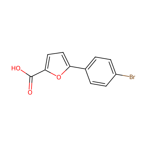 5-(4-溴苯基)-2-糠酸结构图