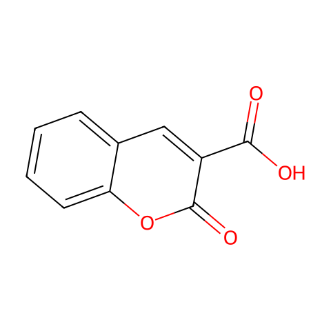 香豆素-3-羧酸结构图