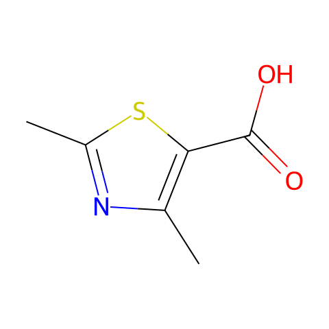 2,4-二甲基噻唑-5-羧酸结构图