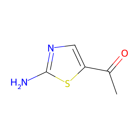 2-氨基-5-乙酰基噻唑结构图