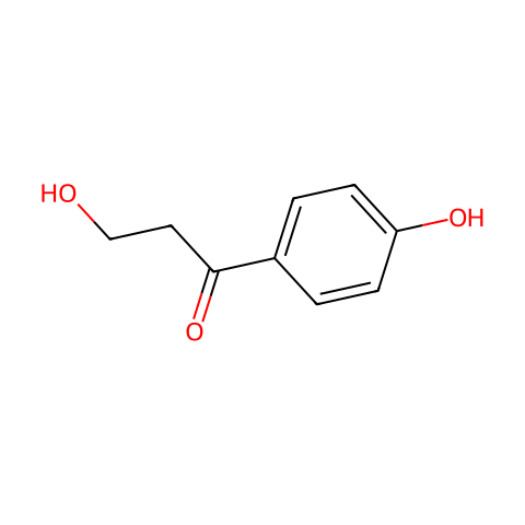 3-羟基-1-(4-羟基苯基)丙烷-1-酮结构图