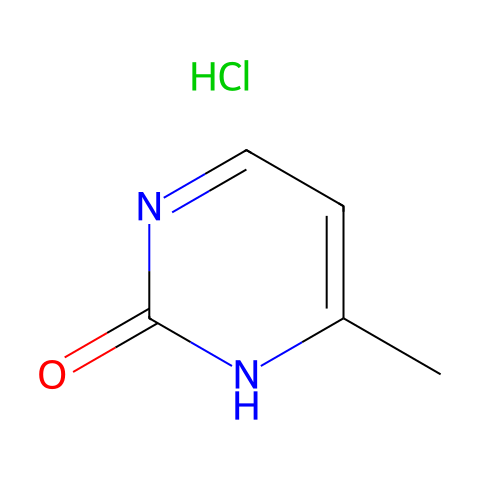 2-羟基-4-甲基嘧啶盐酸盐结构图