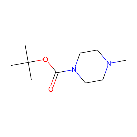 N-Boc-N-methylpiperazine结构图