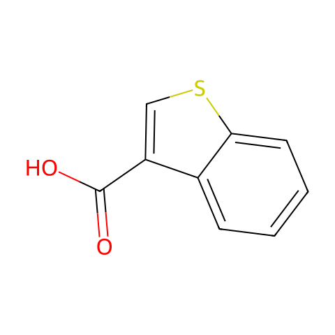 苯并[b]噻吩-3-羧酸结构图