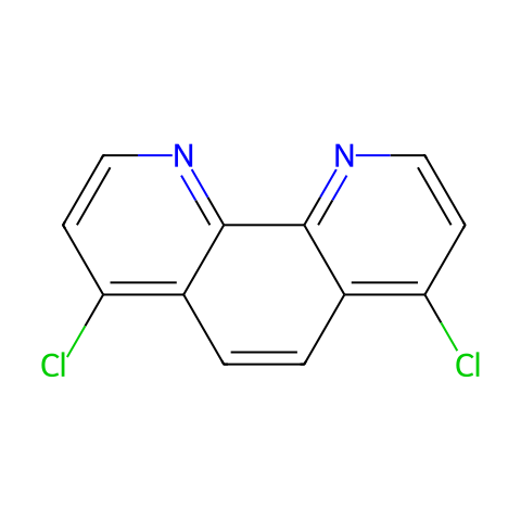 4,7-二氯-1,10-菲咯啉结构图
