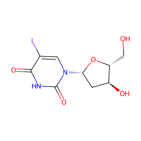 5-碘-2-脱氧尿苷结构图