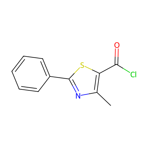 4-甲基-2-苯基-1,3-噻唑-5-碳酰氯结构图